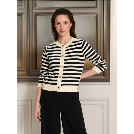 Sinsay - Kardigan w paski - wielobarwny Sinsay S Sinsay