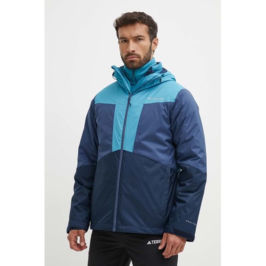 Columbia kurtka outdoorowa Wallowa Park Interchange kolor niebieski ze sklepu ANSWEAR.com w kategorii Kurtki męskie - zdjęcie 173576923