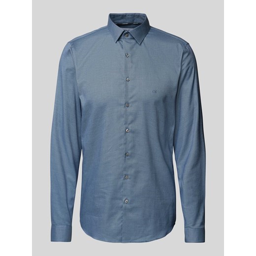 Koszula biznesowa o kroju slim fit z listwą guzikową model ‘Bari’ ze sklepu Peek&Cloppenburg  w kategorii Koszule męskie - zdjęcie 173578234