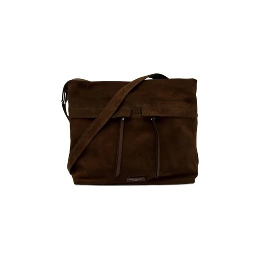 Shopper bag Gianni Chiarini matowa na ramię skórzana