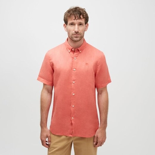 TIMBERLAND KOSZULA LINEN SHORT SLEEVE SHIRT ze sklepu Timberland w kategorii Koszule męskie - zdjęcie 173579983