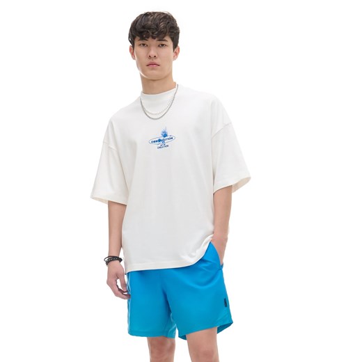 Cropp - Szorty kąpielowe niebieskie ombre - niebieski Cropp L Cropp