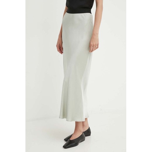 2NDDAY spódnica 2ND Clea TT - Fluid Satin kolor zielony maxi rozkloszowana 2244150222 ze sklepu ANSWEAR.com w kategorii Spódnice - zdjęcie 173580714