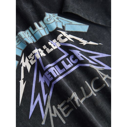 Reserved - Bawełniany t-shirt Metallica - ciemnoszary Reserved 86 (12-18 m.) Reserved