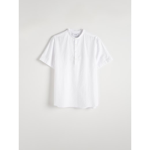 Reserved - Koszula regular ze stójką - biały Reserved XXL Reserved