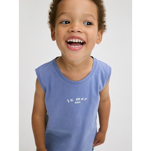 Reserved - T-shirt bez rękawów - niebieski ze sklepu Reserved w kategorii Koszulki niemowlęce - zdjęcie 173581432
