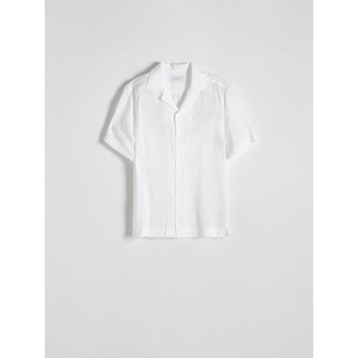Reserved - Koszula comfort z modalem - biały ze sklepu Reserved w kategorii Koszule męskie - zdjęcie 173584924