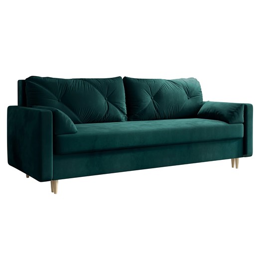 Rozkładana Sofa Z Funkcją Spania Zieleń Morska W7-W59 ze sklepu Edinos.pl w kategorii Sofy i kanapy - zdjęcie 173585321