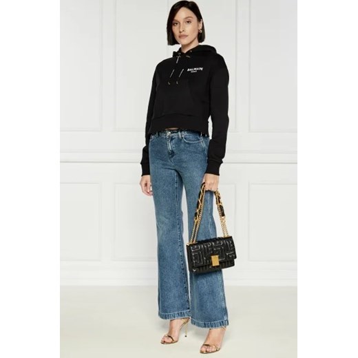 Balmain Skórzana torebka na ramię 1945 SOFT One Size Gomez Fashion Store