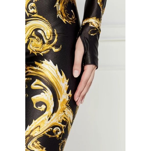 Bluzka damska Versace Jeans z długim rękawem w nadruki