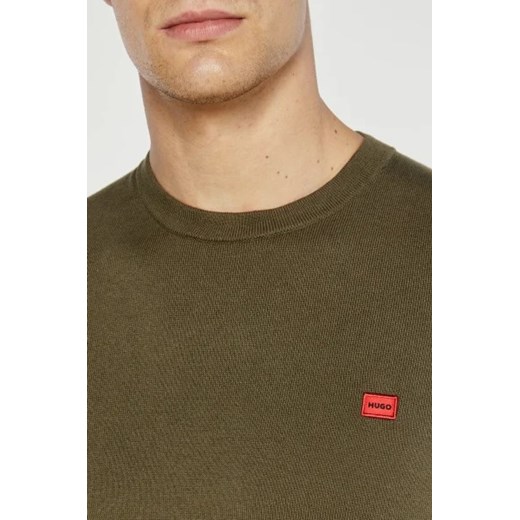 Zielony sweter męski Hugo Boss casual