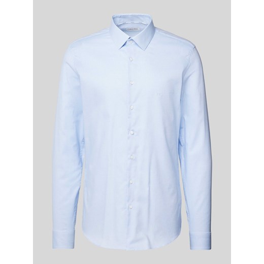 Koszula biznesowa o kroju slim fit z listwą guzikową model ‘Bari’ ze sklepu Peek&Cloppenburg  w kategorii Koszule męskie - zdjęcie 173595480