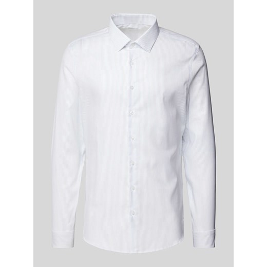 Koszula biznesowa o kroju slim fit z listwą guzikową model ‘Bari’ ze sklepu Peek&Cloppenburg  w kategorii Koszule męskie - zdjęcie 173595581