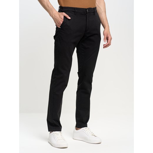 Spodnie chinosy męskie czarne Erhat 907 ze sklepu Big Star w kategorii Spodnie męskie - zdjęcie 173596970