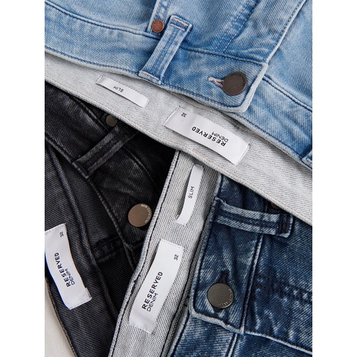 Reserved - Jeansowe szorty slim fit - niebieski Reserved 30 Reserved