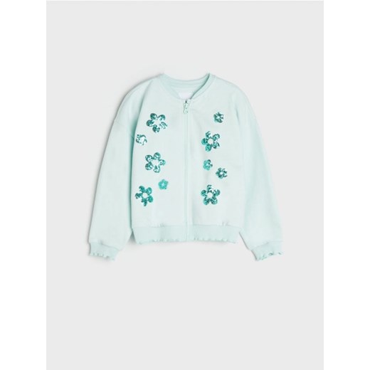 Sinsay - Bluza bomber - zielony Sinsay 104 Sinsay