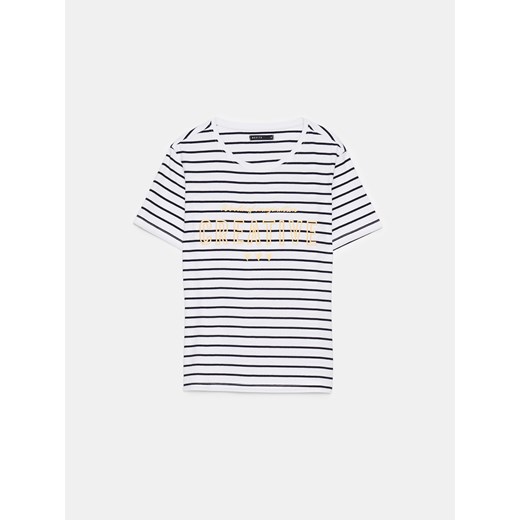 Mohito - T-shirt z napisem - biały Mohito XL Mohito