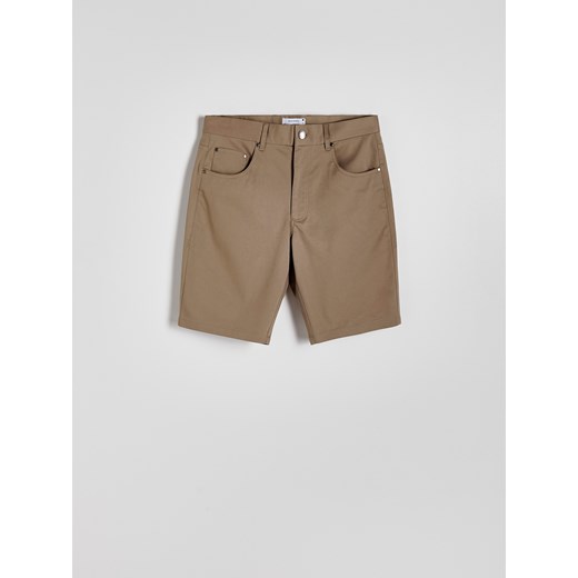 Reserved - Szorty regular fit - brązowy Reserved 38 Reserved