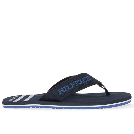 Japonki Tommy Hilfiger Monotype Logo FM0FM05020-DW5 - granatowe ze sklepu streetstyle24.pl w kategorii Klapki męskie - zdjęcie 173600074