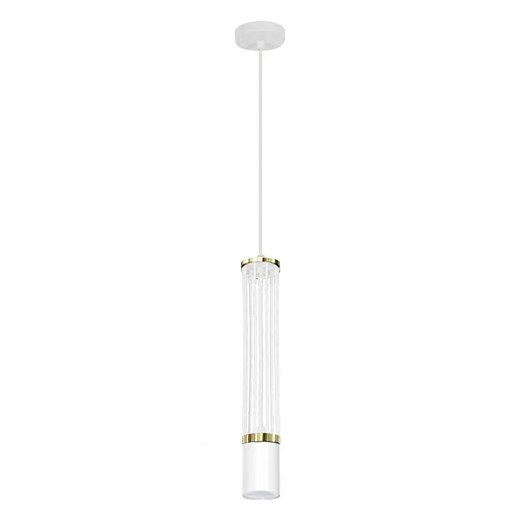 Biała metalowa lampa wisząca tuba - A235-Omia Lumes One Size okazja Edinos.pl