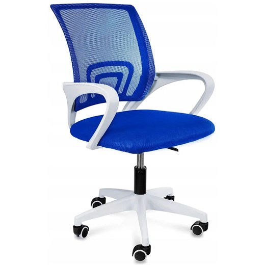 Niebieski fotel obrotowy do biurka - Azon 3X Elior One Size Edinos.pl