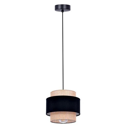 Lampa wisząca boho z podwójnym abażurem - A524 H9-P08 ze sklepu Edinos.pl w kategorii Lampy wiszące - zdjęcie 173602283
