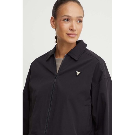 Guess kurtka AURLIE damska kolor czarny przejściowa oversize V4YH02 WG982 ze sklepu ANSWEAR.com w kategorii Kurtki damskie - zdjęcie 173602662