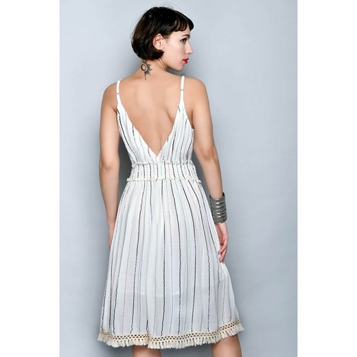 Tarifa Sukienka w kolorze kremowym ze wzorem Tarifa XL promocja Limango Polska