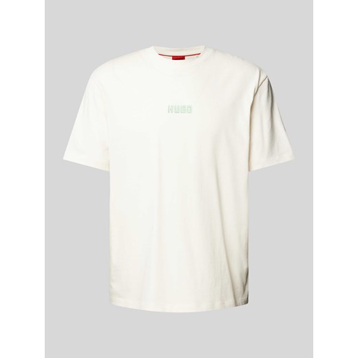 T-shirt z nadrukiem z logo model ‘Diqitee’ ze sklepu Peek&Cloppenburg  w kategorii T-shirty męskie - zdjęcie 173603940