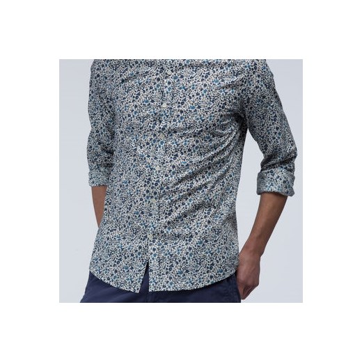 Morato Long-sleeved Shirts - Slim fit dress shirt in poplin with floral micro print morato-it  kwiatowy