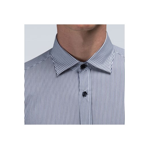 Morato Long-sleeved Shirts - Slim fit button down shirt with stripes and contrast trim morato-it  bawełna