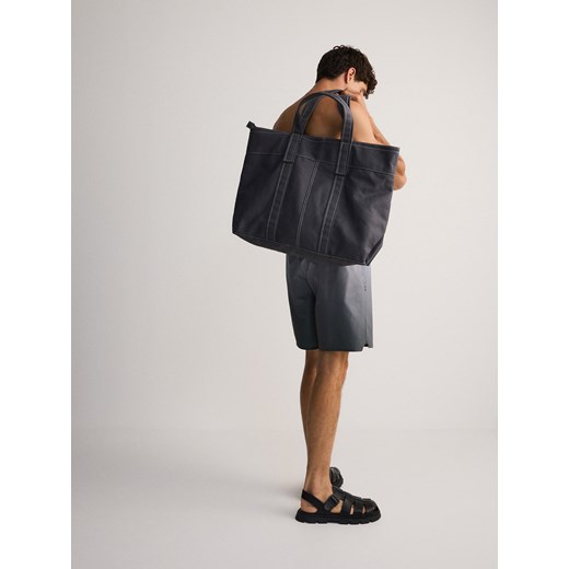 Reserved - Torba na ramię - ciemnoszary ze sklepu Reserved w kategorii Torby Shopper bag - zdjęcie 173604631