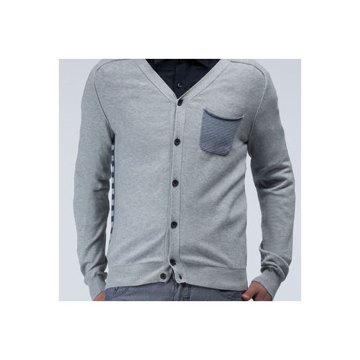 Morato Knitwear - Jersey cardigan with striped accents morato-it  kardigan