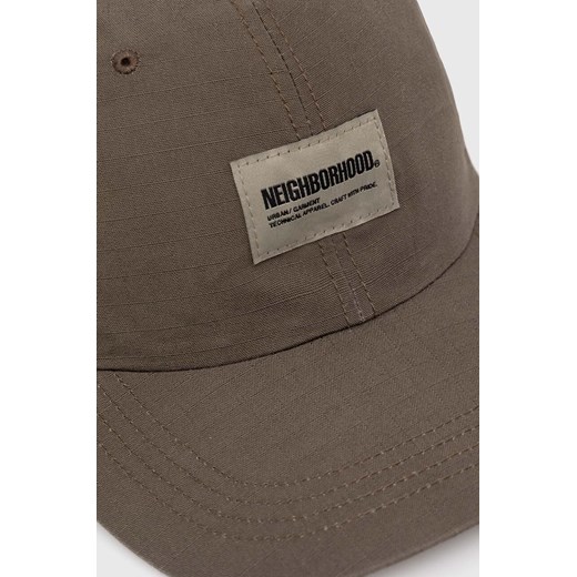 NEIGHBORHOOD czapka z daszkiem bawełniana Mil Dad Cap kolor zielony z aplikacją Neighborhood One Size PRM