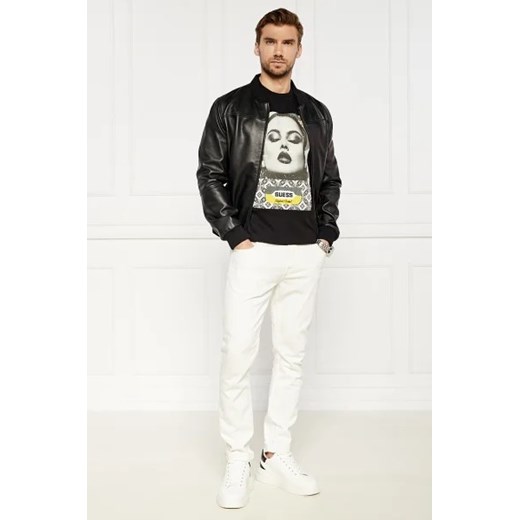 T-shirt męski Guess w nadruki z krótkimi rękawami