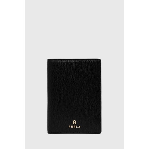 Furla portfel skórzany damski kolor czarny WP00309 ARE000 O6000 ze sklepu ANSWEAR.com w kategorii Portfele damskie - zdjęcie 173608082