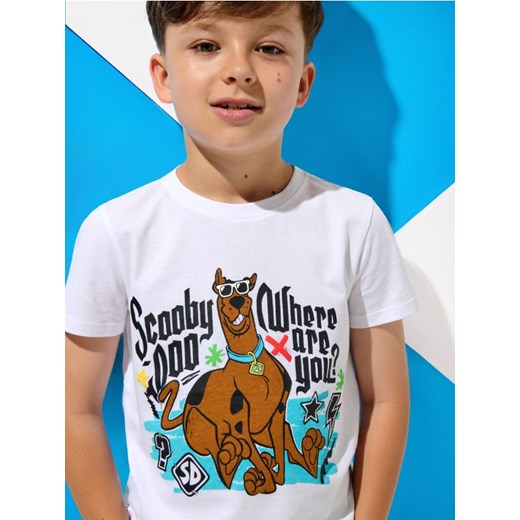Sinsay - Koszulka Scooby-Doo - biały ze sklepu Sinsay w kategorii T-shirty chłopięce - zdjęcie 173609543