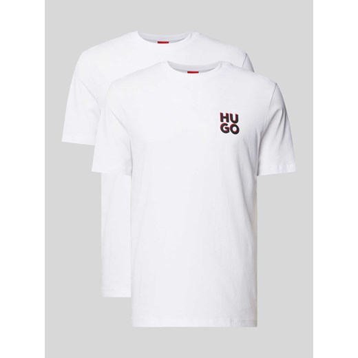 T-shirt z nadrukiem z logo model ‘Dimento’ ze sklepu Peek&Cloppenburg  w kategorii Podkoszulki męskie - zdjęcie 173611224