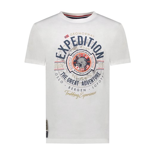 Geographical Norway Koszulka &quot;Jaldemar&quot; w kolorze białym ze sklepu Limango Polska w kategorii T-shirty męskie - zdjęcie 173612992