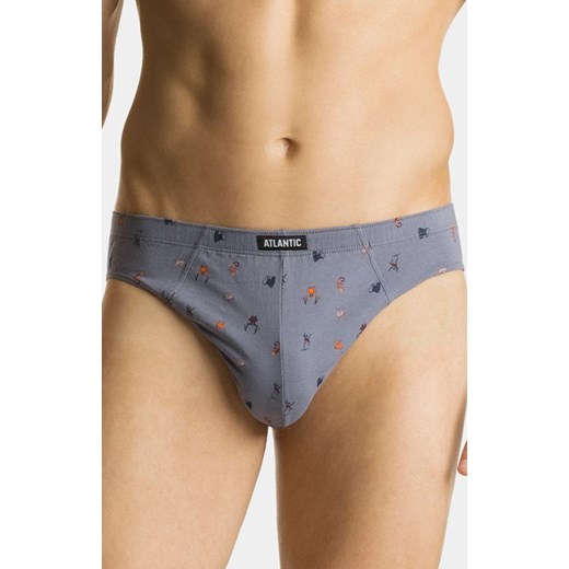 2-pack Slipy męskie sport Monkey 2MP-003-SZA/GRA, Kolor multicolour, Rozmiar M, ATLANTIC ze sklepu Primodo w kategorii Majtki męskie - zdjęcie 173613732