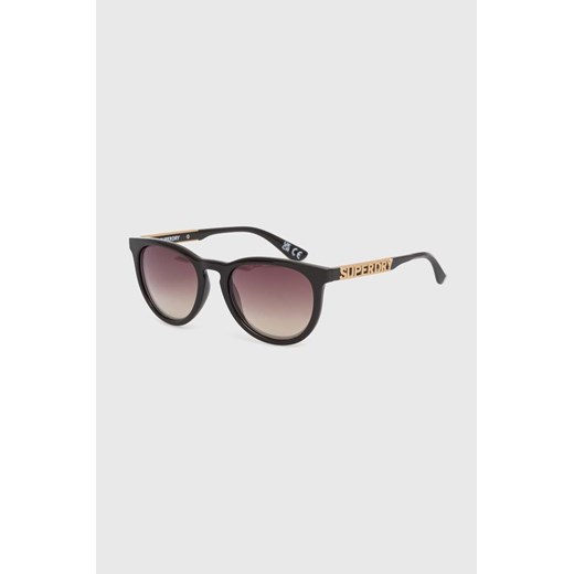 Superdry okulary przeciwsłoneczne damskie kolor brązowy ze sklepu ANSWEAR.com w kategorii Okulary przeciwsłoneczne damskie - zdjęcie 173615441