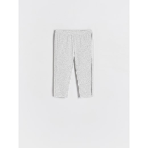 Reserved - Bawełniane legginsy - jasnoszary ze sklepu Reserved w kategorii Spodnie dziewczęce - zdjęcie 173615662