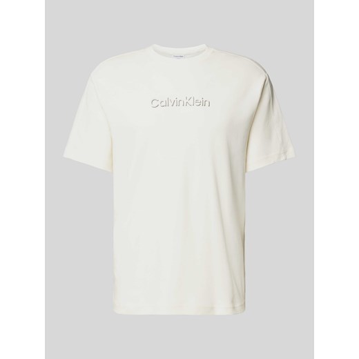 T-shirt z detalem z logo ze sklepu Peek&Cloppenburg  w kategorii T-shirty męskie - zdjęcie 173618090