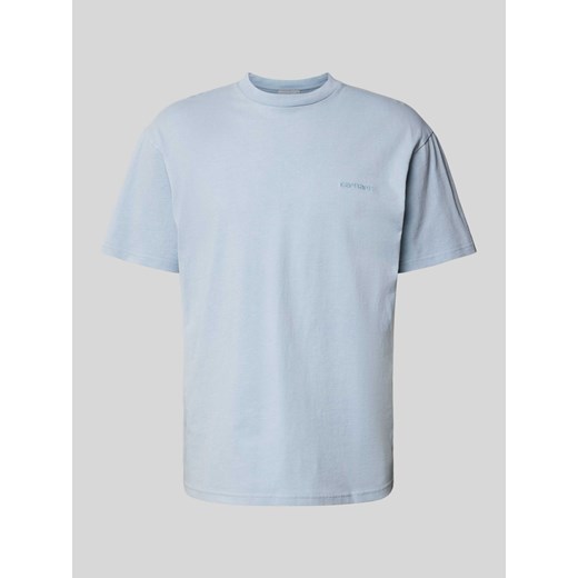 T-shirt z wyhaftowanym logo model ‘DUSTER’ ze sklepu Peek&Cloppenburg  w kategorii T-shirty męskie - zdjęcie 173618311
