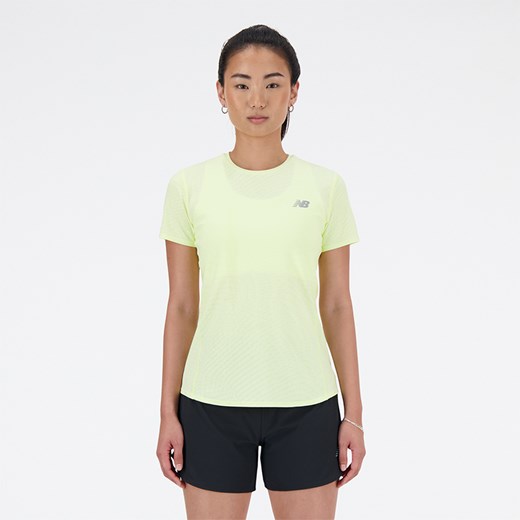 Koszulka damska New Balance WT41281LLT – zielona ze sklepu New Balance Poland w kategorii Bluzki damskie - zdjęcie 173619473