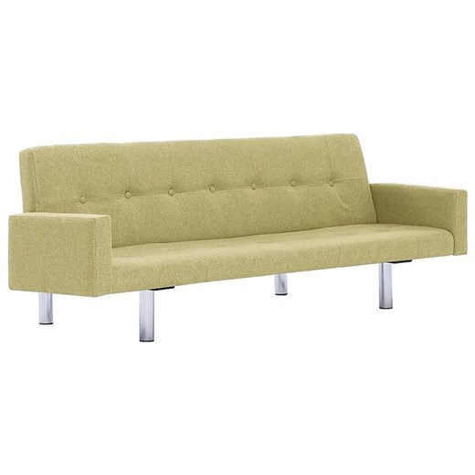 Rozkładana sofa Enya  z podłokietnikami - zielona ze sklepu Edinos.pl w kategorii Sofy i kanapy - zdjęcie 173621722