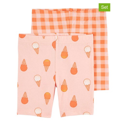 carter&apos;s Legginsy (2 pary) w kolorze jasnoróżowym ze sklepu Limango Polska w kategorii Spodenki dziewczęce - zdjęcie 173622682