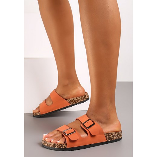 Klapki damskie Renee płaskie bez zapięcia 