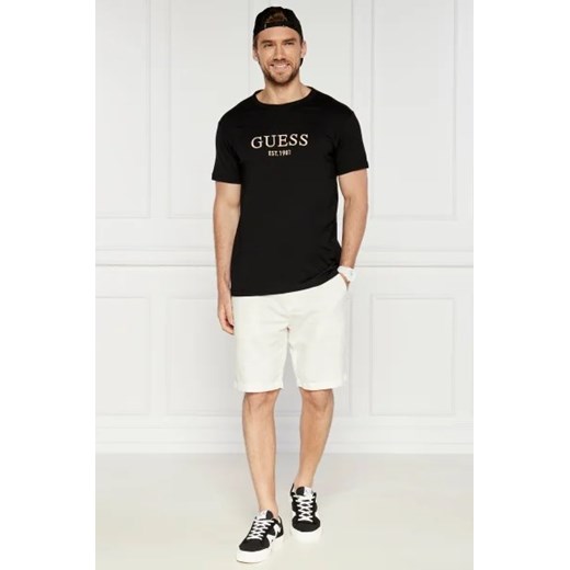 T-shirt męski Guess z krótkim rękawem z napisem