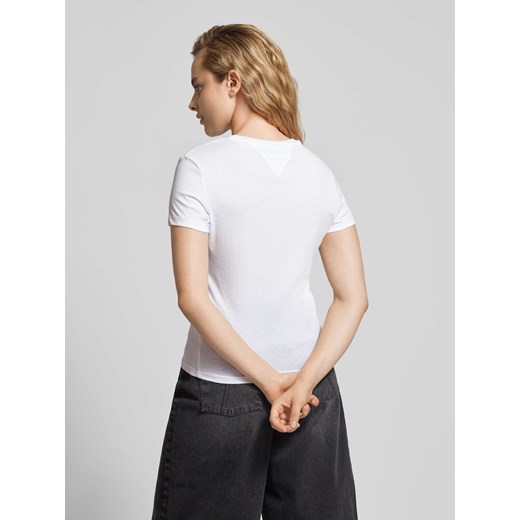T-shirt o kroju slim fit z nadrukiem z logo Tommy Jeans XL Peek&Cloppenburg 